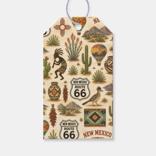 New Mexico Route 66 Fiesta Trails Geschenkanhänger (Vorderseite)