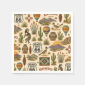 New Mexico Route 66 Tafel-Fiesta Serviette (Vorderseite)