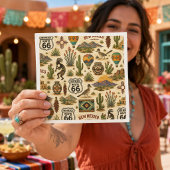 New Mexico Route 66 Tafel-Fiesta Serviette