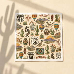 New Mexico Route 66 Tafel-Fiesta Serviette