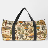New Mexico Route 66 Wochenendrhythmus Duffle Bag (Rückseite)