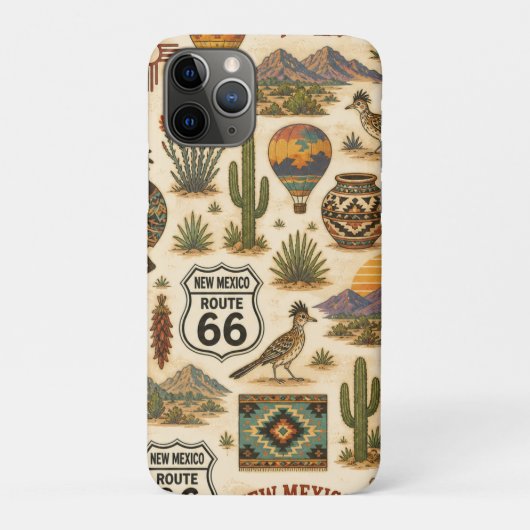 New Mexico Route 66 Wüstensignal Case-Mate iPhone Hülle (Rückseite)