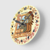 New Mexico Rundenuhr Runde Wanduhr (Winkel)