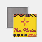 New Mexico Santa Fe Magnet (Vorderseite/Rückseite)