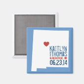 New Mexico Save the Date - Stadt individuell anpas Magnet (Vorderseite/Rückseite)