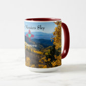 New Mexico Sky Zia Herzenslust Persönlicher Name G Tasse (VorderseiteRechts)