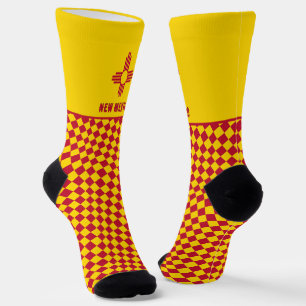 New Mexico Socks, N mexikanische Fahne Mode / Spor Socken