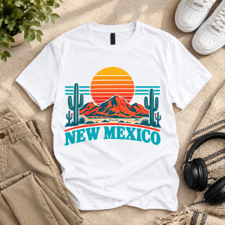 New Mexico Sonnenuntergang Kaktus Wüste Vintage T- T-Shirt