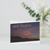 New Mexico Sonnenuntergang Postkarte (Stehend Vorderseite)