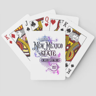 New Mexico Spielkarten Vintage Illustration