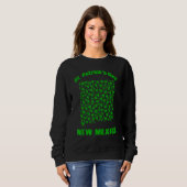 New Mexico Staat Map St. Patrick's Day Green Sweatshirt (Vorne ganz)