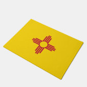 New Mexico Staat & New Mexico Flag /USA Fußmatte (Schrägansicht)