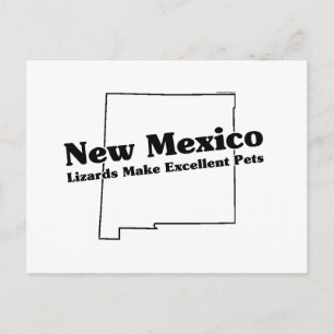 New Mexico Staat Slogan Postkarte