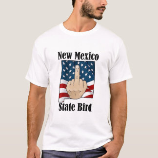 New Mexico Staat Vogel T - Shirt Mittelfinger