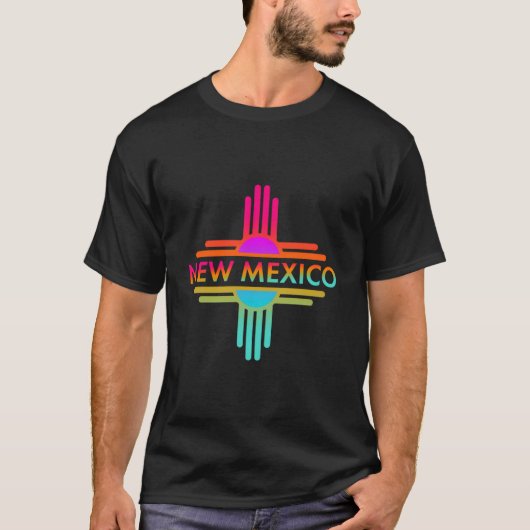 New Mexico Staat Zia Symbol T-Shirt (Vorderseite)