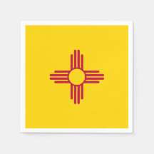 New Mexico Staatsflagge Zia Symbol Party