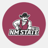 New Mexico State Aggies Runder Aufkleber (Vorderseite)