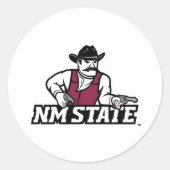 New Mexico State Aggies Runder Aufkleber (Vorderseite)