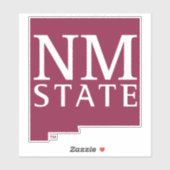 New Mexico State Aufkleber (Blatt)