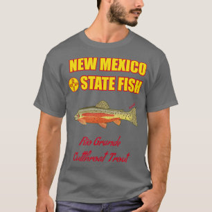 New Mexico State Fisch Rio Grande Cutthroat Forell T-Shirt