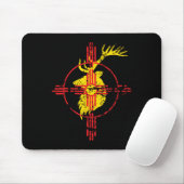 New Mexico State Flag Elch Jagd Zia Symbol Design Mousepad (Mit Mouse)
