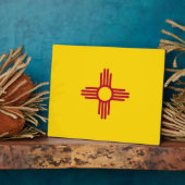 New Mexico State Flag Platte Fotoplatte (Seite)