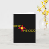 New Mexico State Flag Zia Sun Symbol Karte (Gelbe Blume)