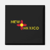 New Mexico State Flag Zia Sun Symbol Magnet (Vorne)