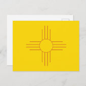 New Mexico State Flag Zia Sun Symbol Postkarte (Vorne/Hinten)