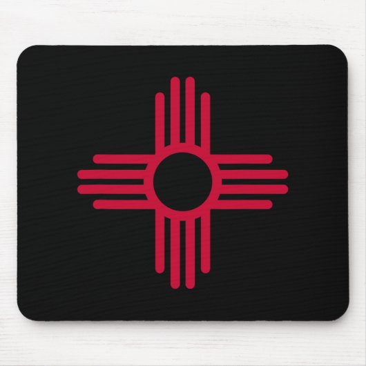 New Mexico State Flag Zia Symbol Flag Mousepad (Vorne)