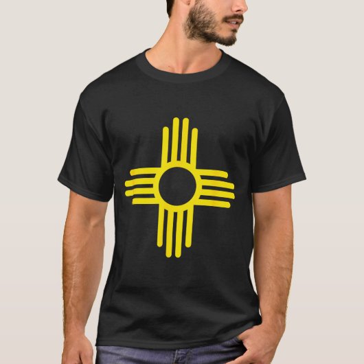New Mexico State Flag Zia Symbol Flag T-Shirt (Vorderseite)
