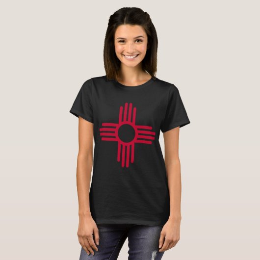 New Mexico State Flag Zia Symbol Flag T-Shirt (Vorne ganz)