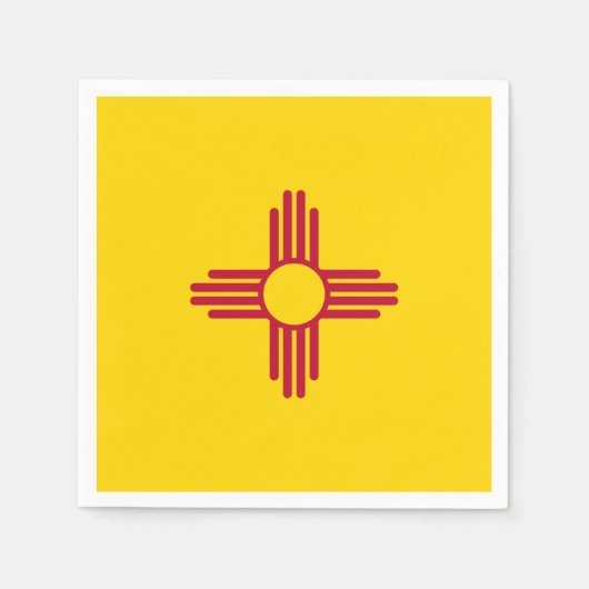 New Mexico State Flag Zia Symbol Party Serviette (Vorderseite)