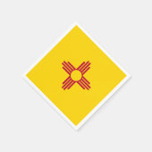 New Mexico State Flag Zia Symbol Party Serviette (Ecke)