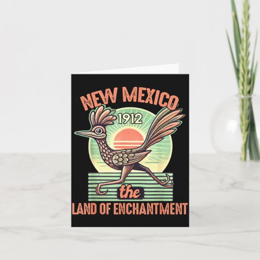 New Mexico State Land Of Enchantment Road Runner S Karte (Vorderseite)