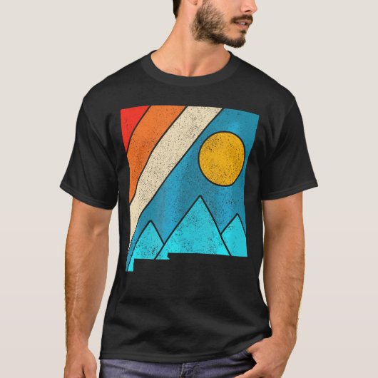 New Mexico State Map Mountains Wanderstolz T-Shirt (Vorderseite)