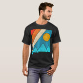New Mexico State Map Mountains Wanderstolz T-Shirt (Vorne ganz)