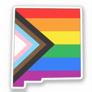 New Mexico State Pride LGBTQ Fortschrittsstolz Aufkleber