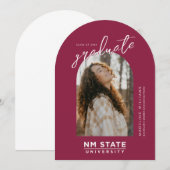 New Mexico State University Graduation Einladung (Vorne/Hinten)