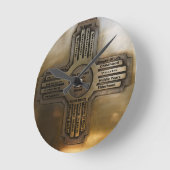 New Mexico State Zia Runde Wanduhr (Winkel)