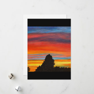 New Mexico Sunset: Das Land der Verzauberung Feiertagskarte