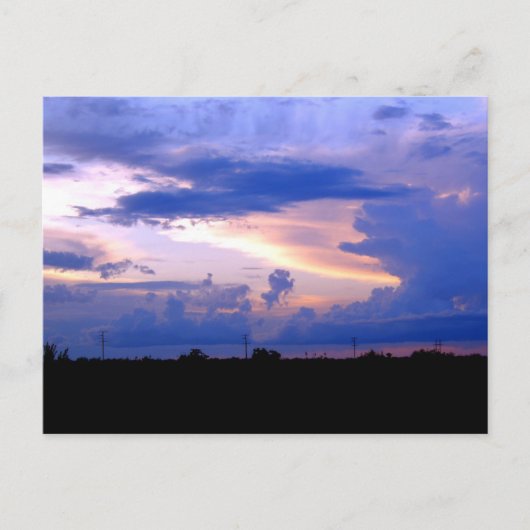 New Mexico Sunset Postcard Postkarte (Vorderseite)