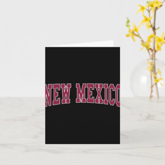 New Mexico - Throwback Design - Clic  Karte (Gelbe Blume)