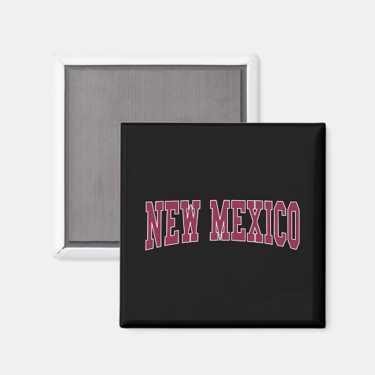 New Mexico - Throwback Design - Clic Magnet (Vorderseite/Rückseite)