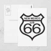 New Mexico US Route 66 Postkarte (Vorne/Hinten)