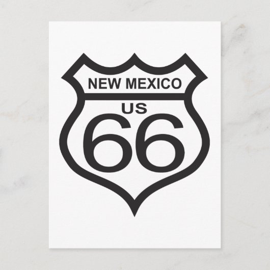 New Mexico US Route 66 Postkarte (Vorderseite)