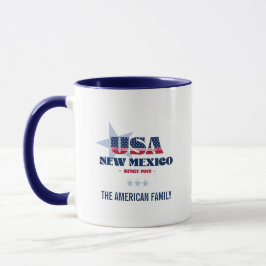 New Mexico USA 1912 Personalisiert Tasse