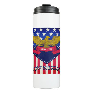 New Mexico USA-Flagge Thermosbecher