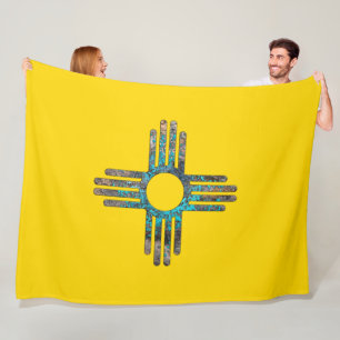 New Mexico, USA Fleece Blanke