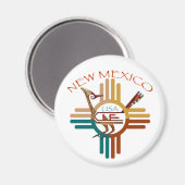 New Mexico, USA Magnet (Vorderseite/Rückseite)